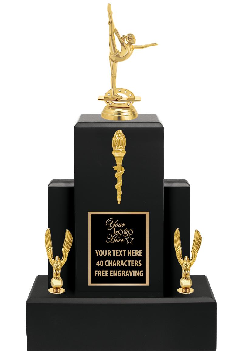 15.75" BLACK WOOD TROPHY