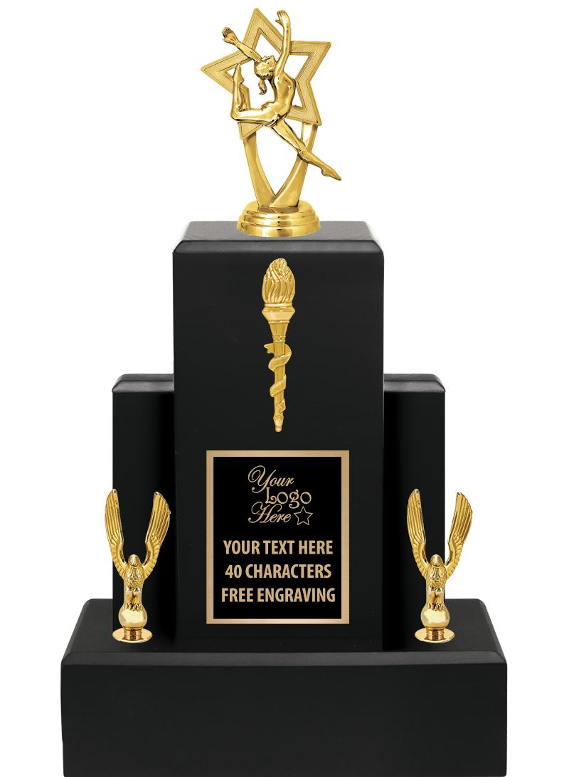 15.75" BLACK WOOD TROPHY