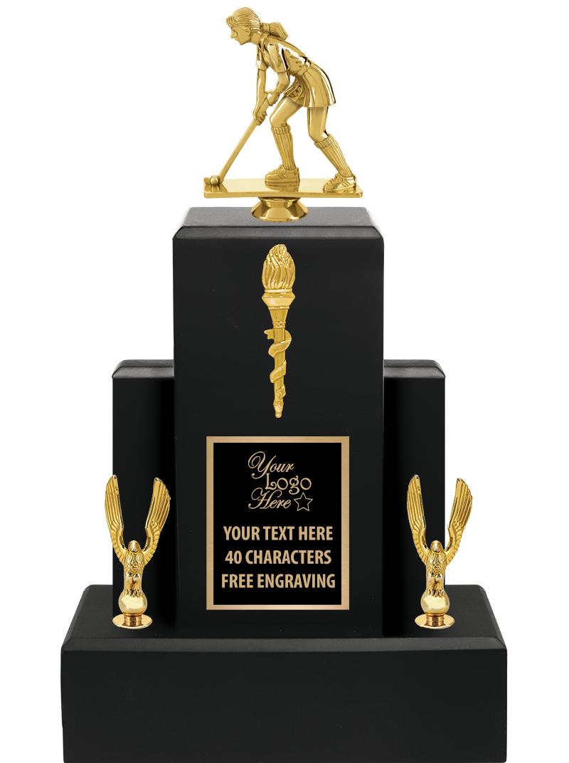 15.75" BLACK WOOD TROPHY