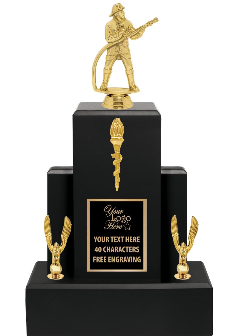 15.75" BLACK WOOD TROPHY