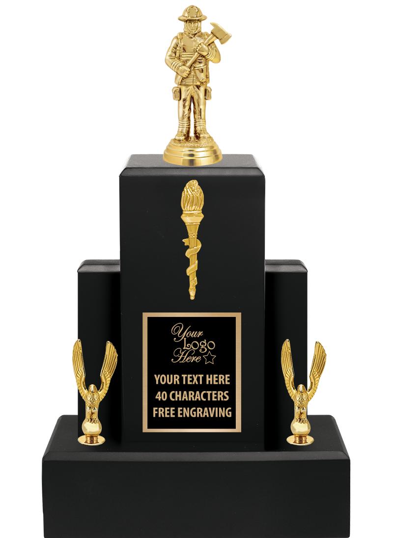 15.75" BLACK WOOD TROPHY