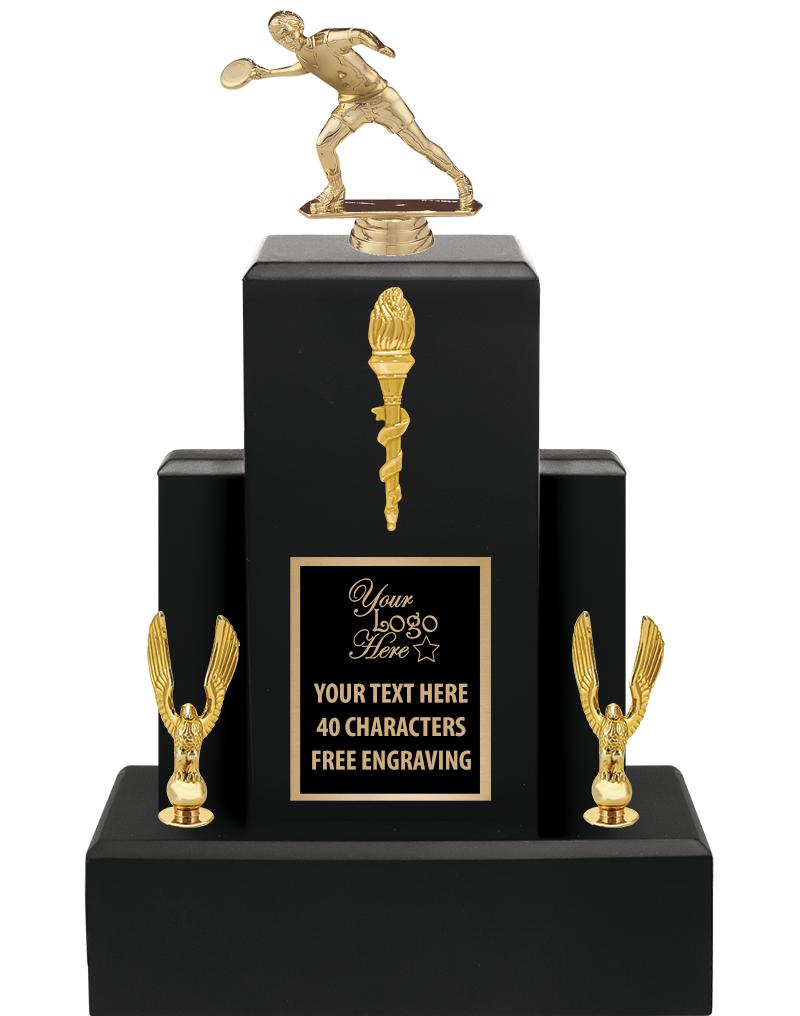 15.75" BLACK WOOD TROPHY