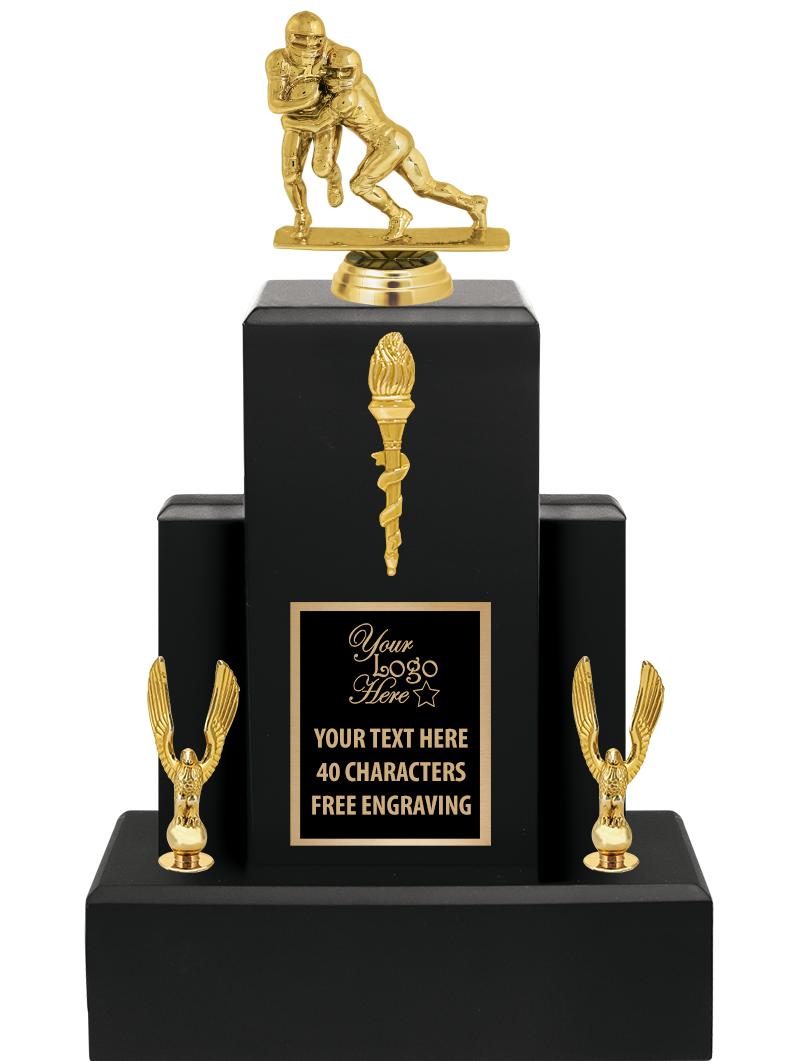 15.75" BLACK WOOD TROPHY