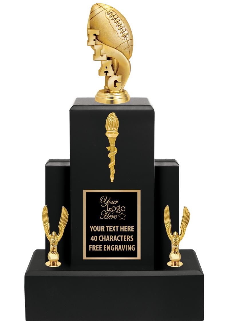 15.75" BLACK WOOD TROPHY