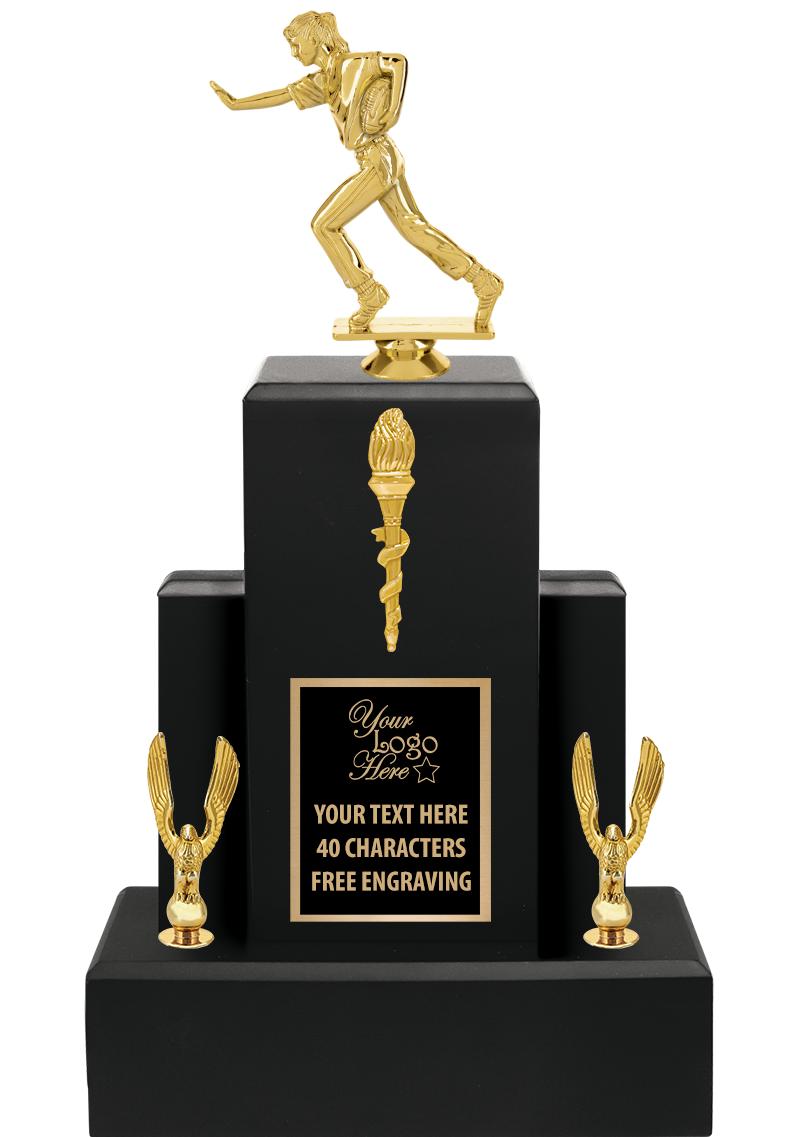15.75" BLACK WOOD TROPHY
