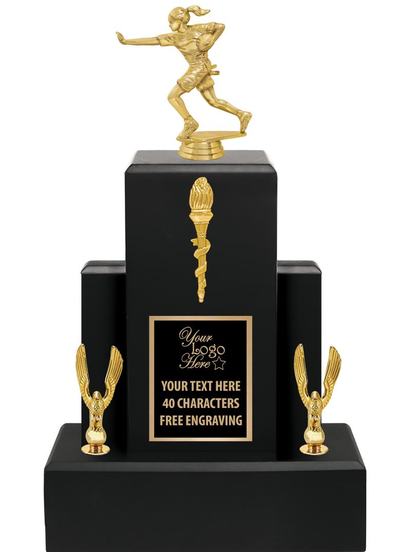 15.75" BLACK WOOD TROPHY