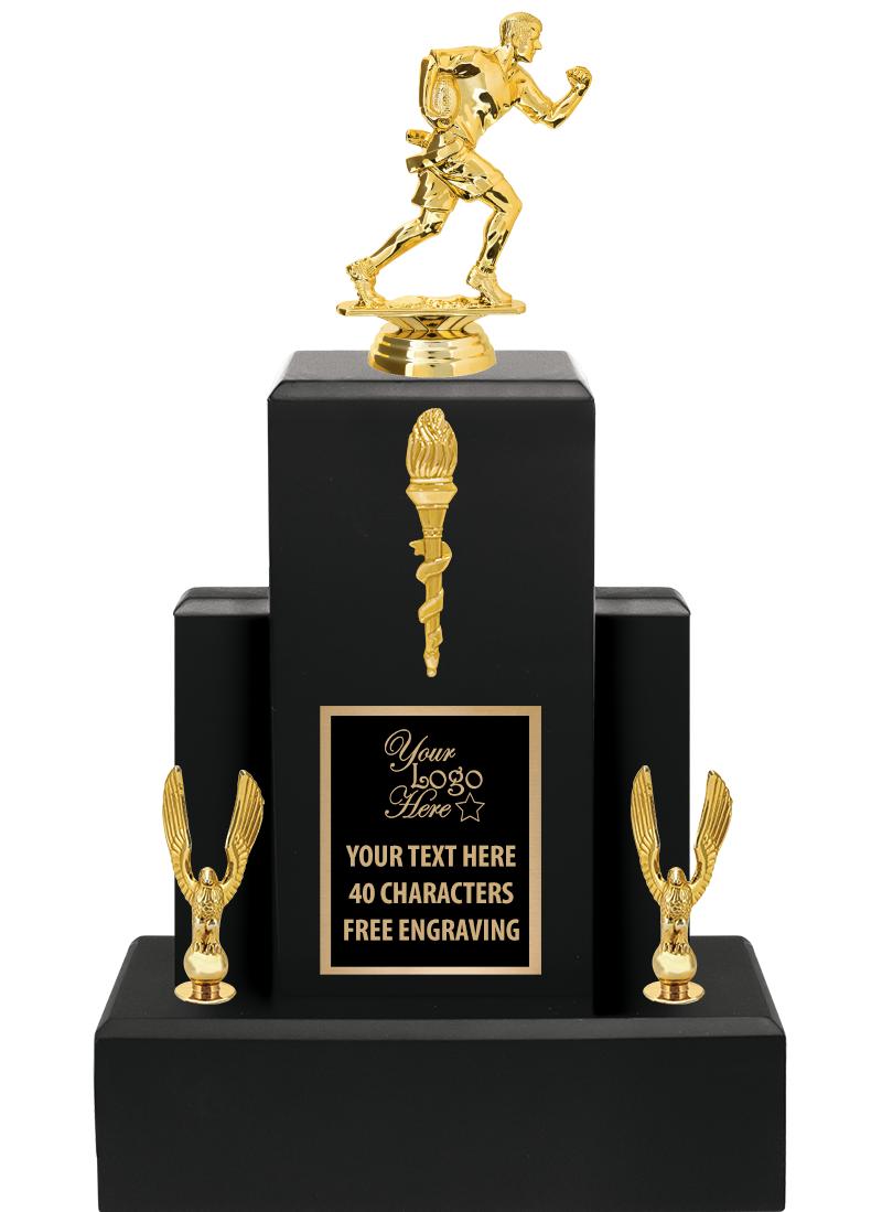 15.75" BLACK WOOD TROPHY