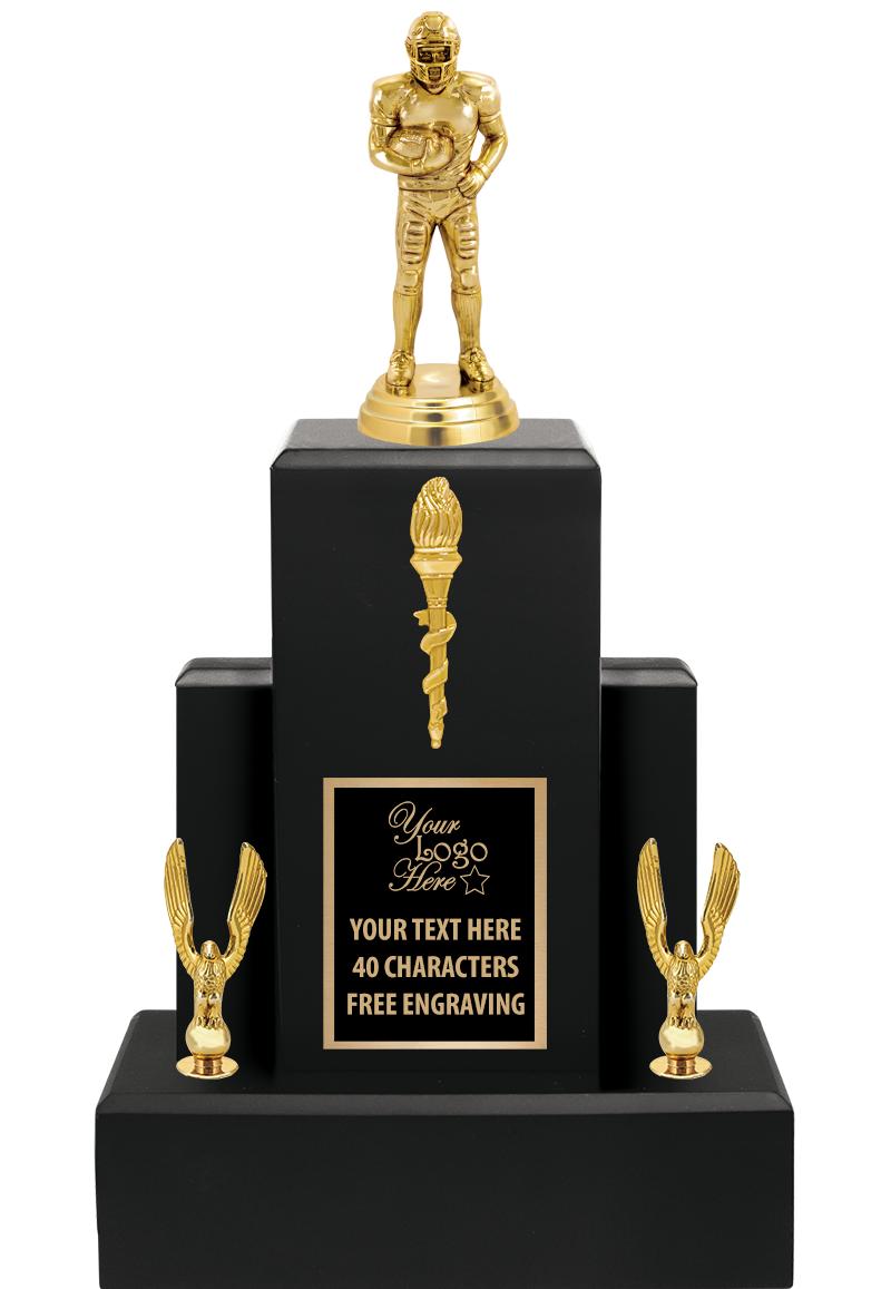 15.75" BLACK WOOD TROPHY