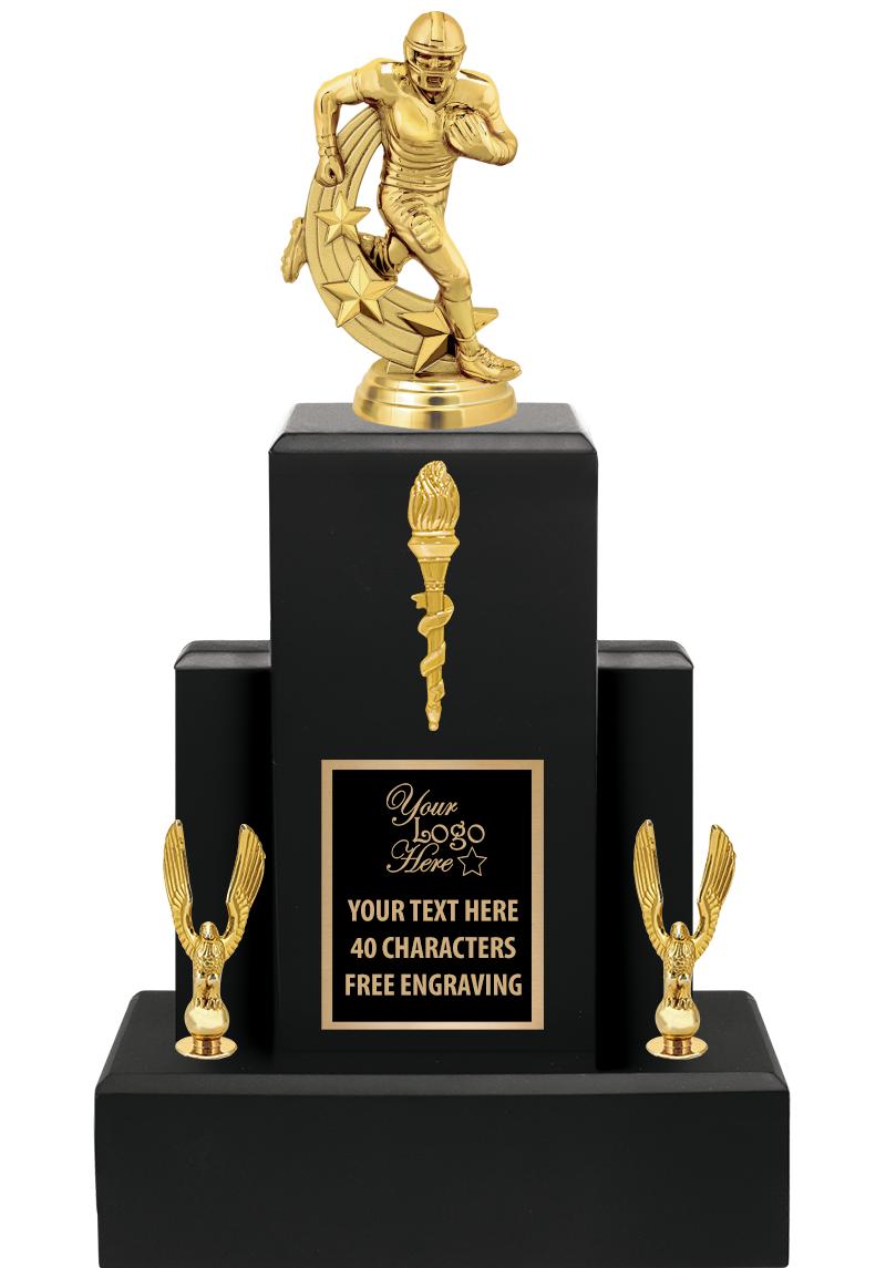 15.75" BLACK WOOD TROPHY