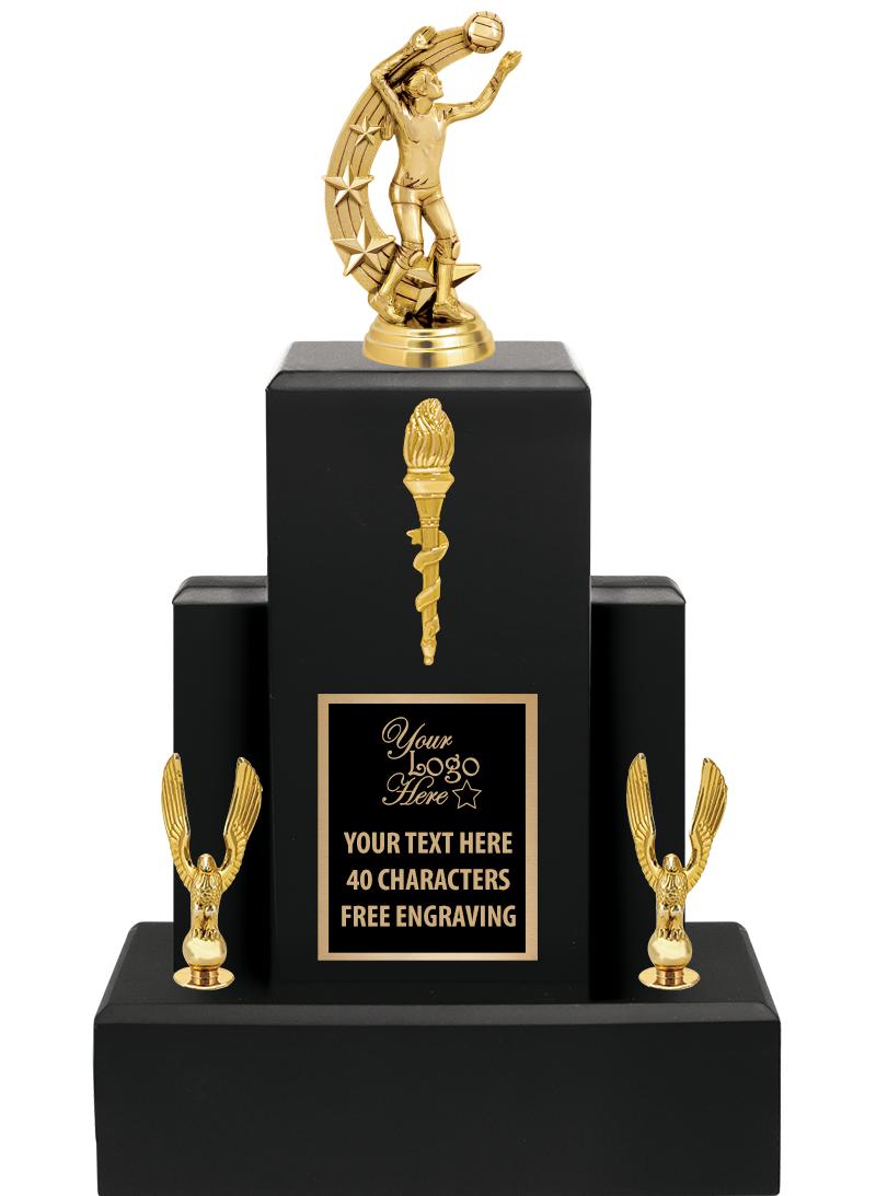 15.75" BLACK WOOD TROPHY