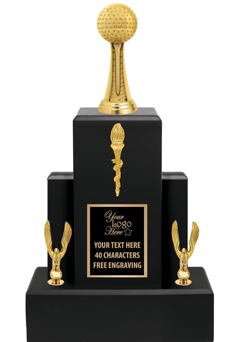 15.75" BLACK WOOD TROPHY