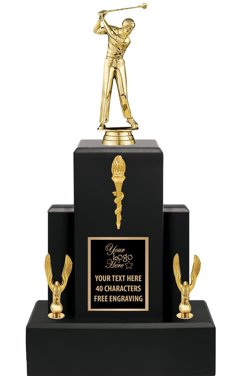15.75" BLACK WOOD TROPHY