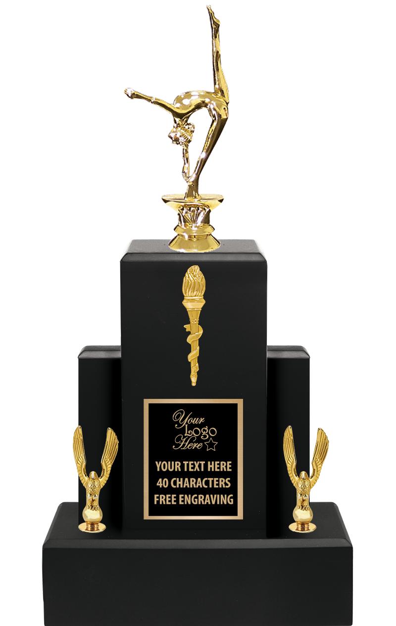 15.75" BLACK WOOD TROPHY