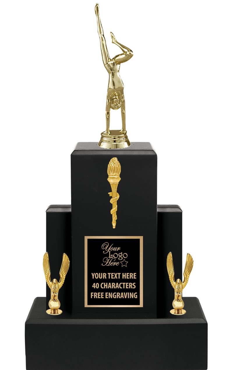 15.75" BLACK WOOD TROPHY