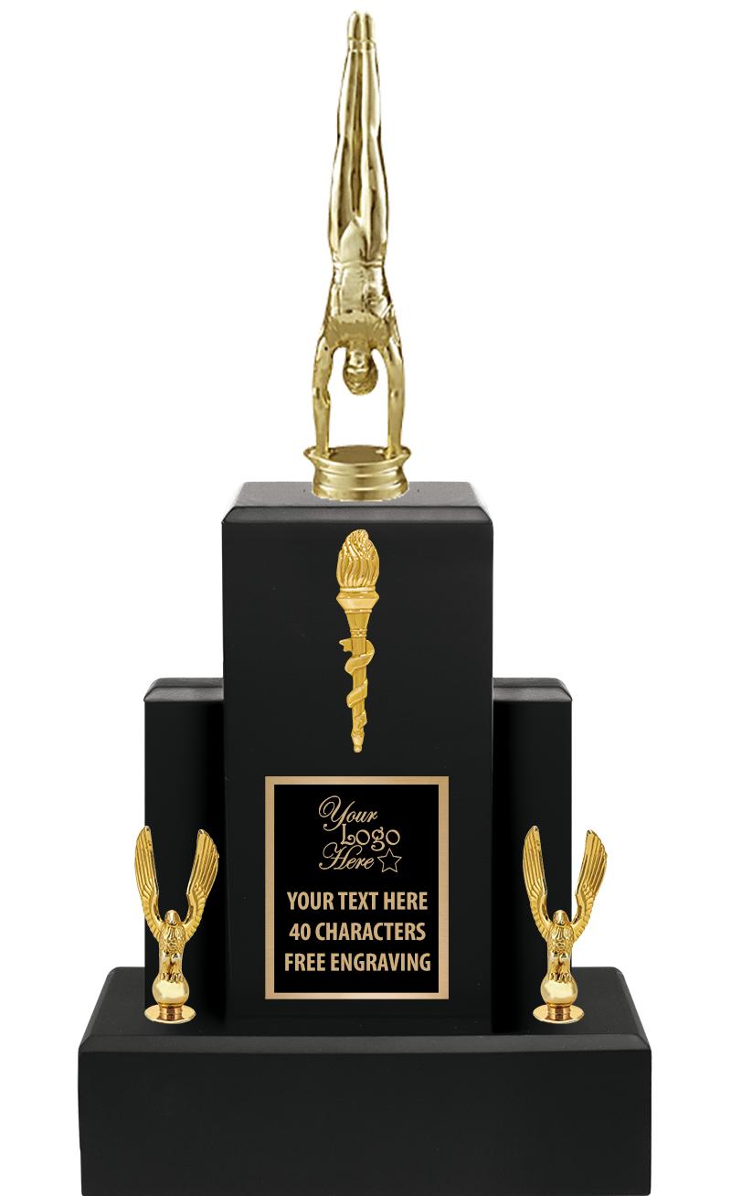 15.75" BLACK WOOD TROPHY