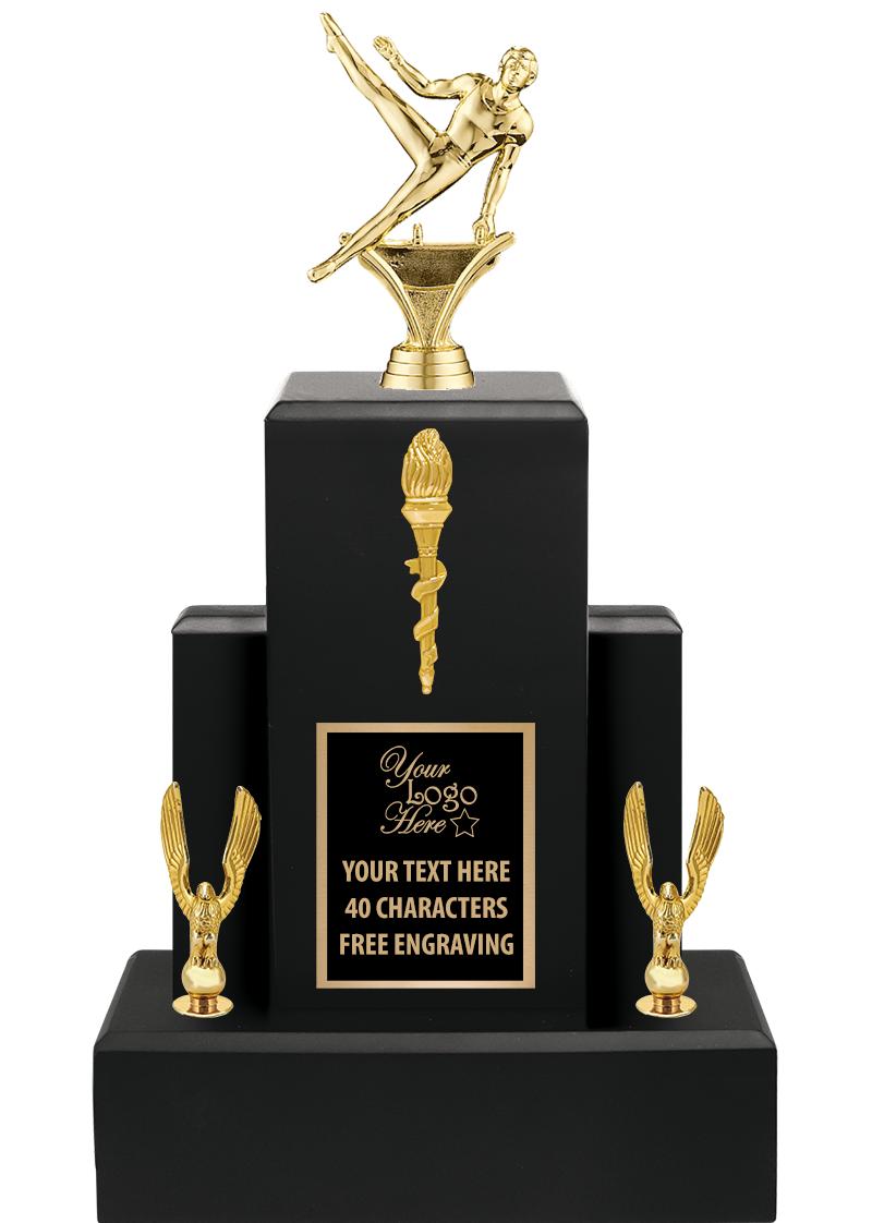 15.75" BLACK WOOD TROPHY