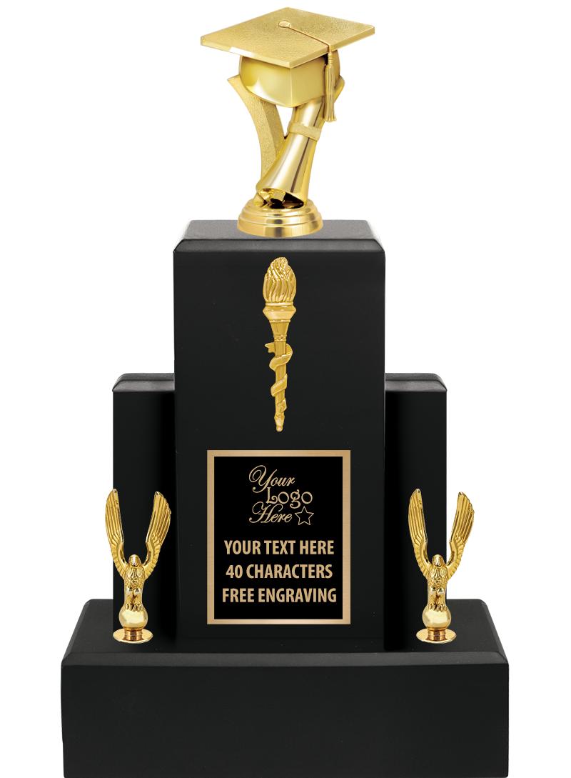 15.75" BLACK WOOD TROPHY