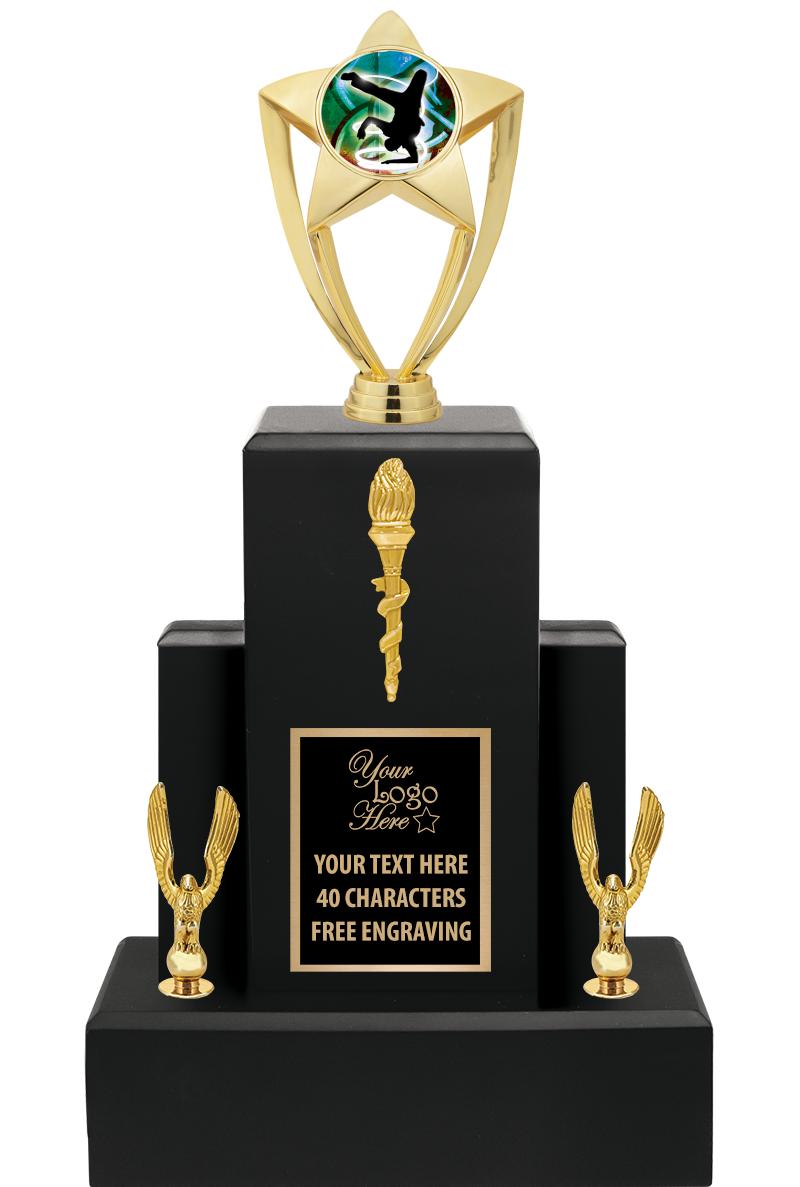 15.75" BLACK WOOD TROPHY