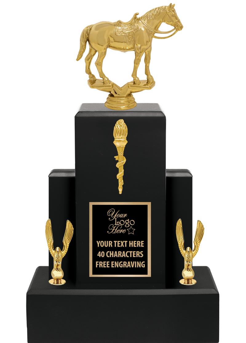 15.75" BLACK WOOD TROPHY