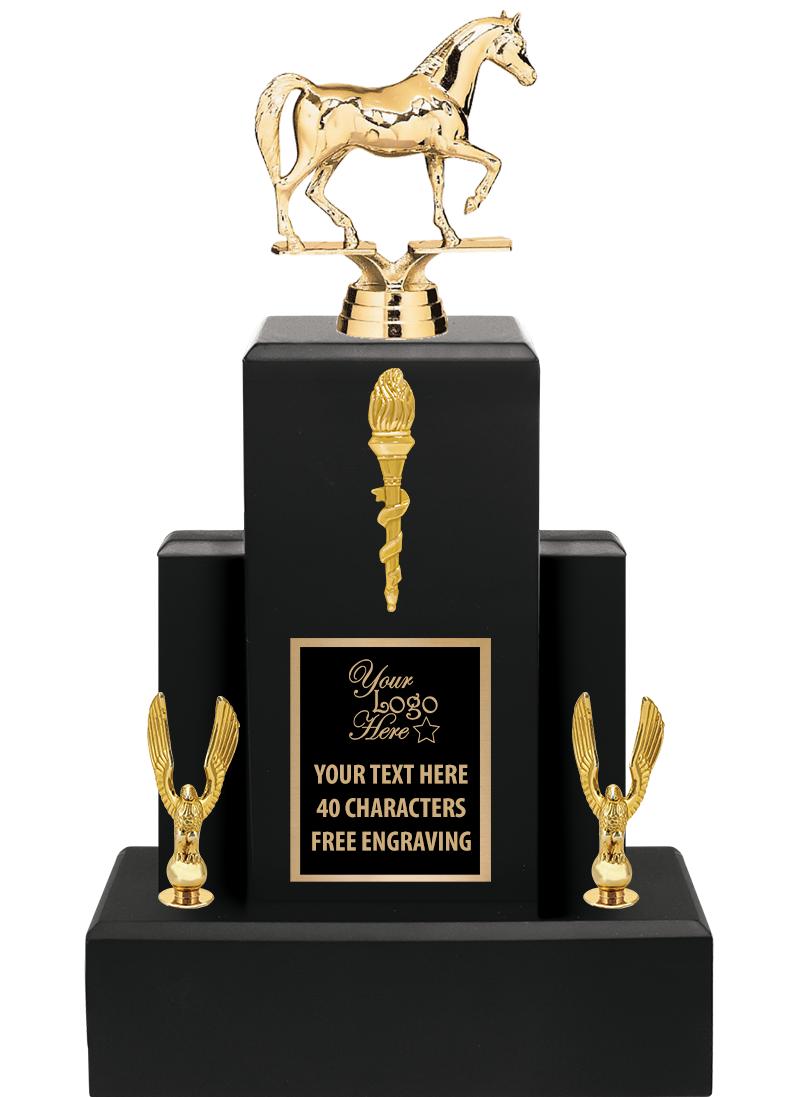 15.75" BLACK WOOD TROPHY