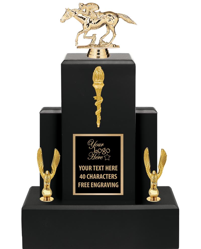 15.75" BLACK WOOD TROPHY