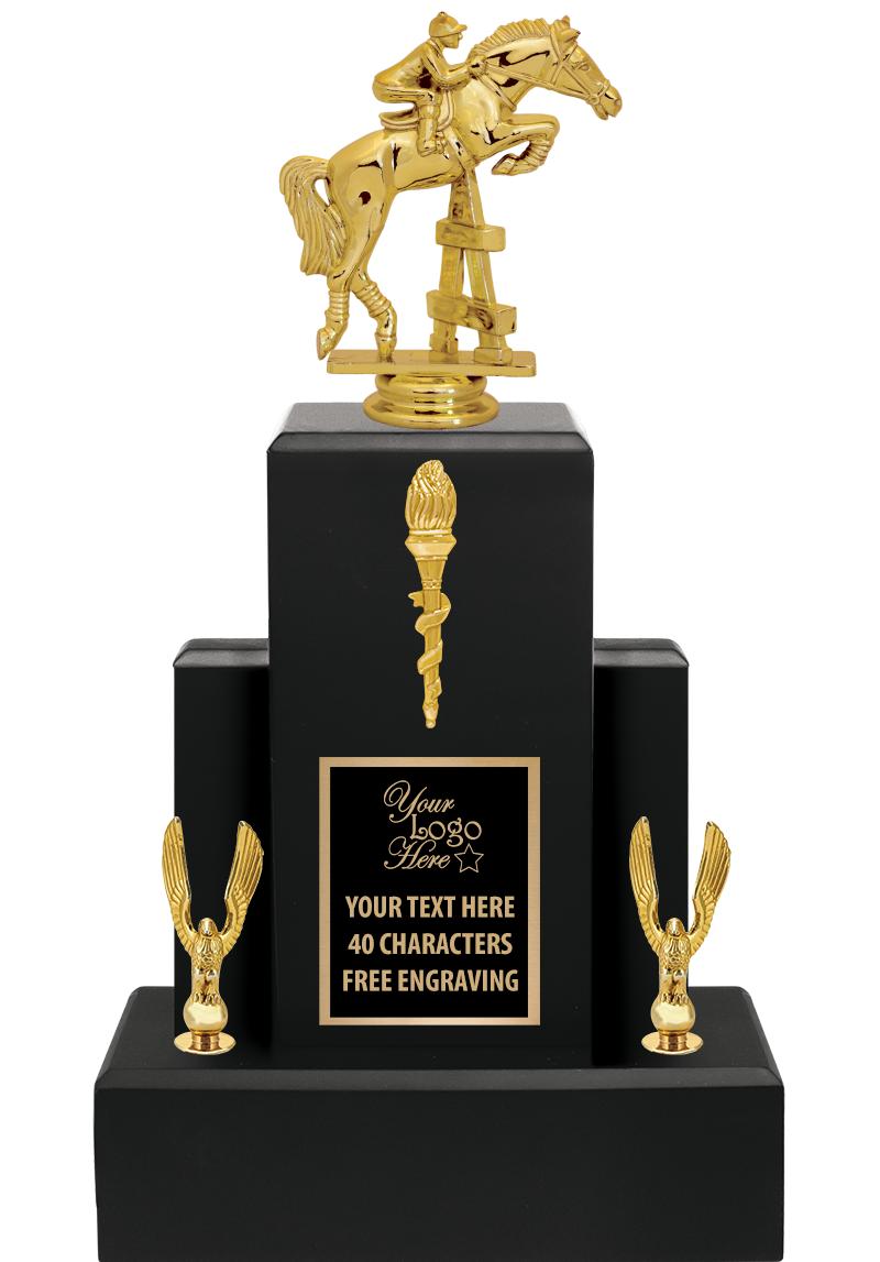 15.75" BLACK WOOD TROPHY