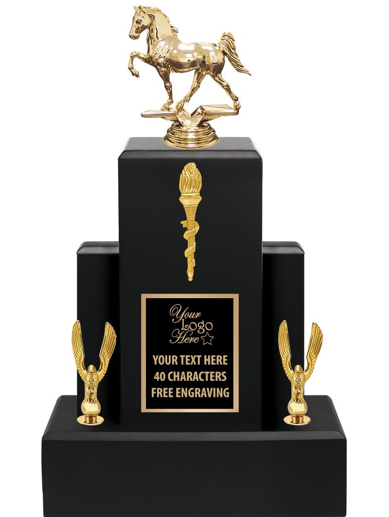 15.75" BLACK WOOD TROPHY