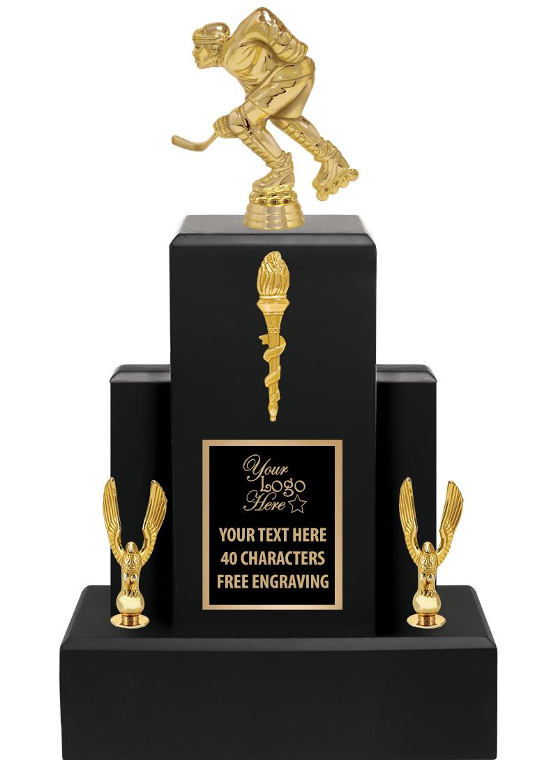 15.75" BLACK WOOD TROPHY