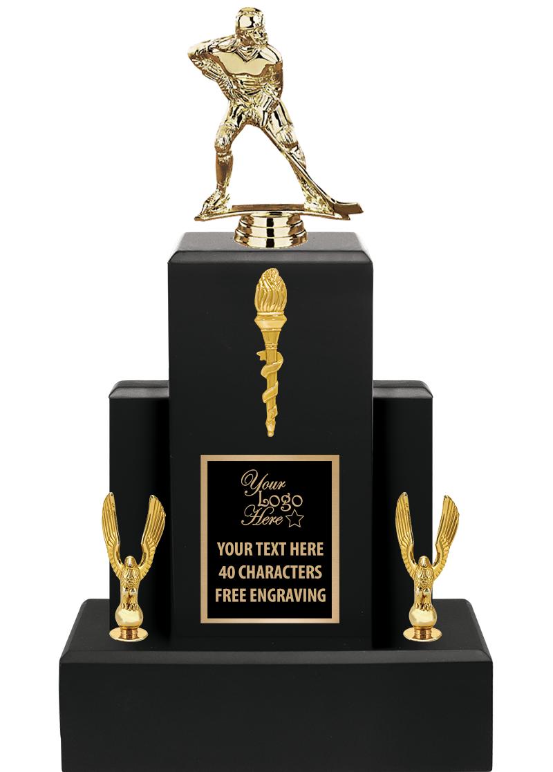 15.75" BLACK WOOD TROPHY