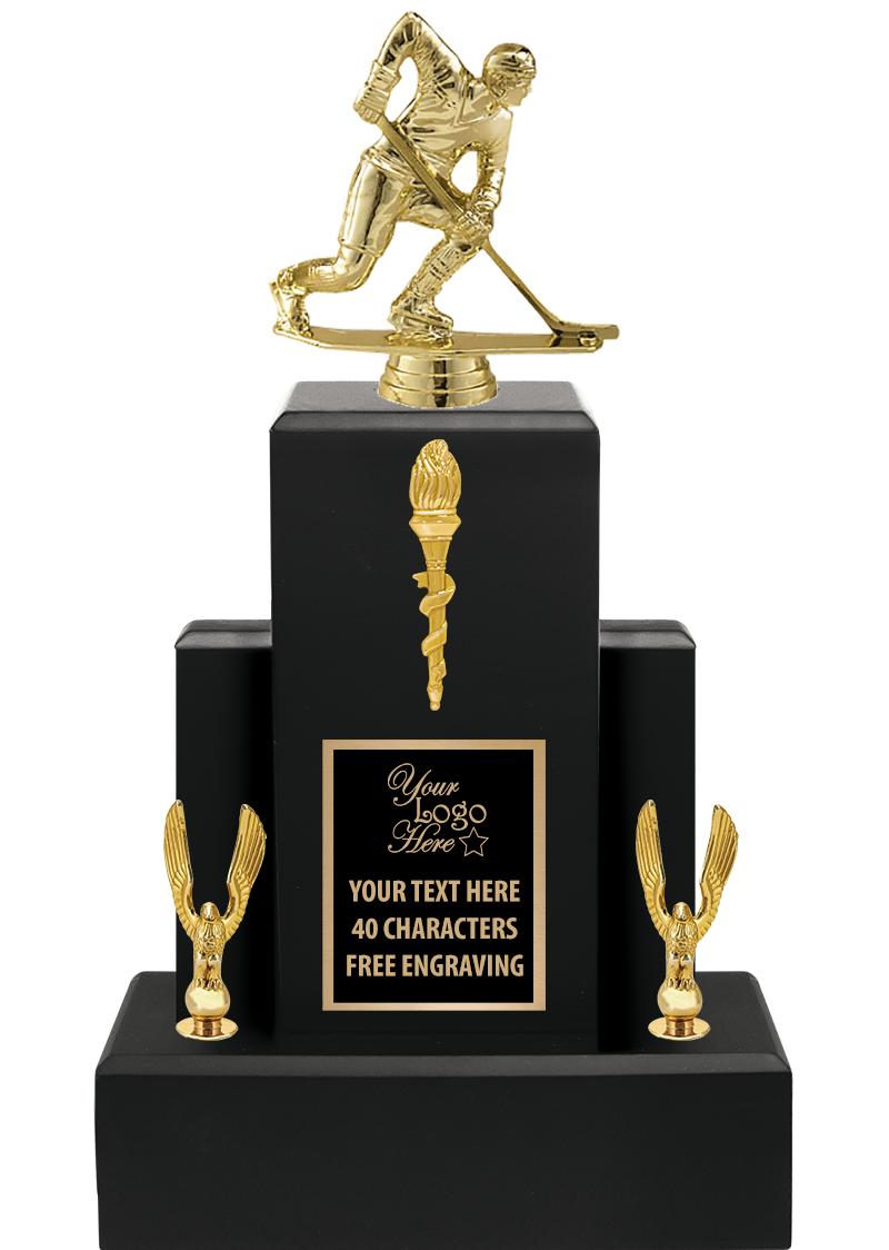 15.75" BLACK WOOD TROPHY