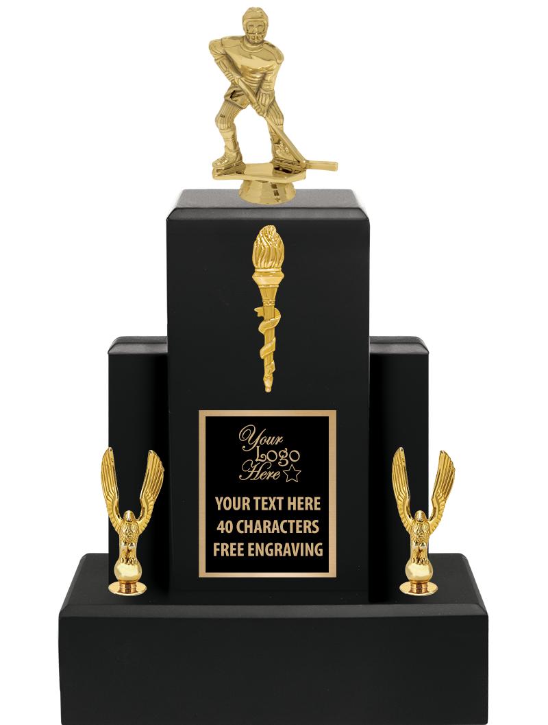 15.75" BLACK WOOD TROPHY