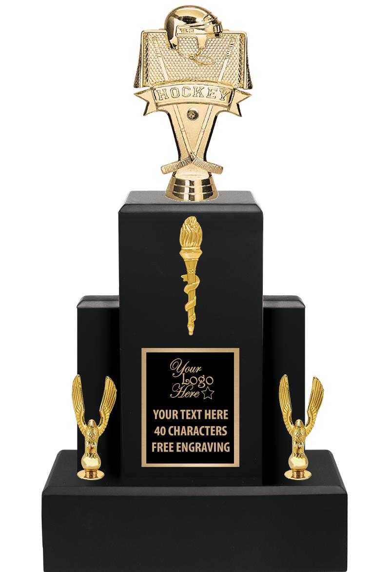 15.75" BLACK WOOD TROPHY