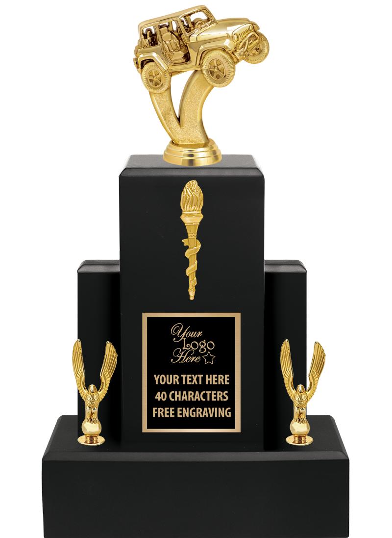 15.75" BLACK WOOD TROPHY