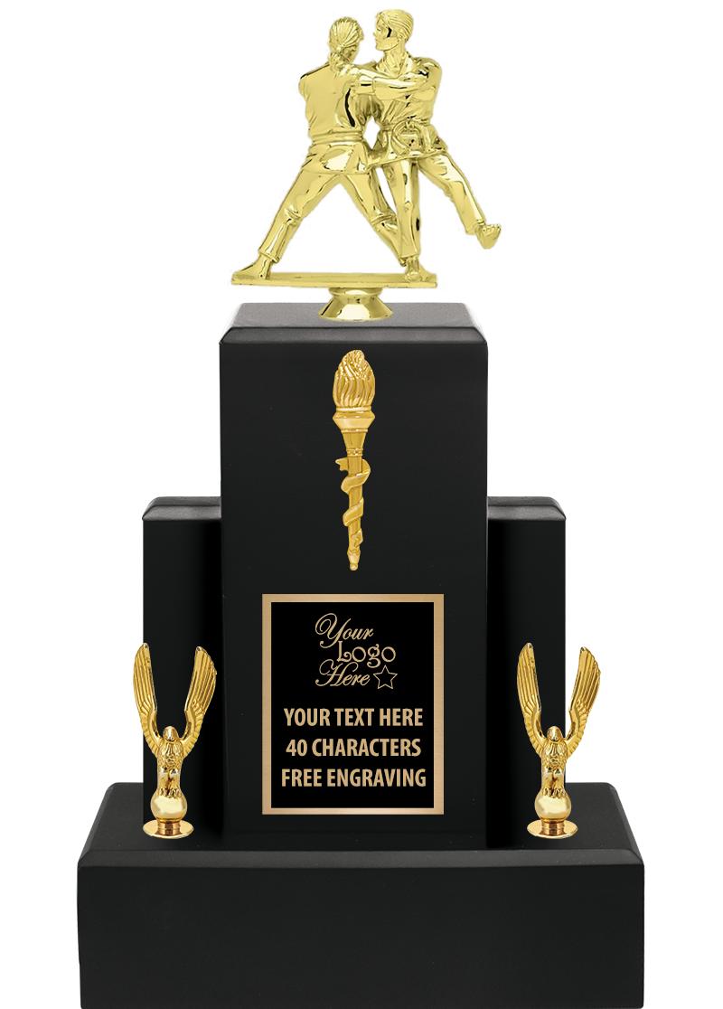 15.75" BLACK WOOD TROPHY