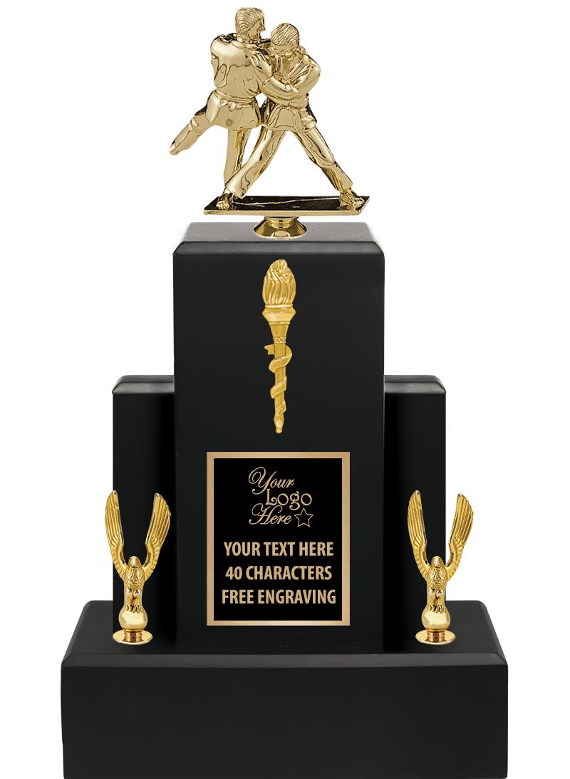 15.75" BLACK WOOD TROPHY