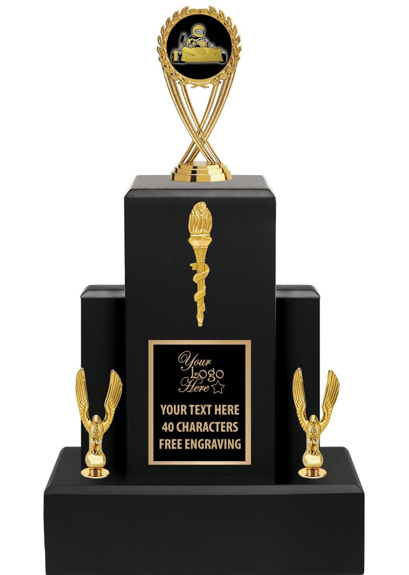 15.75" BLACK WOOD TROPHY