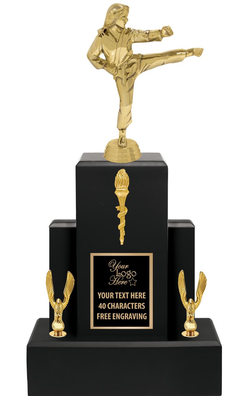 15.75" BLACK WOOD TROPHY