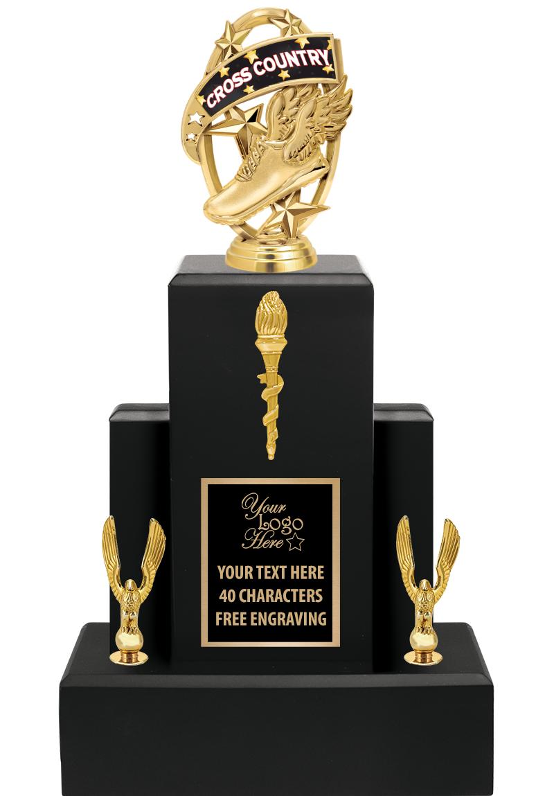 15.75" BLACK WOOD TROPHY