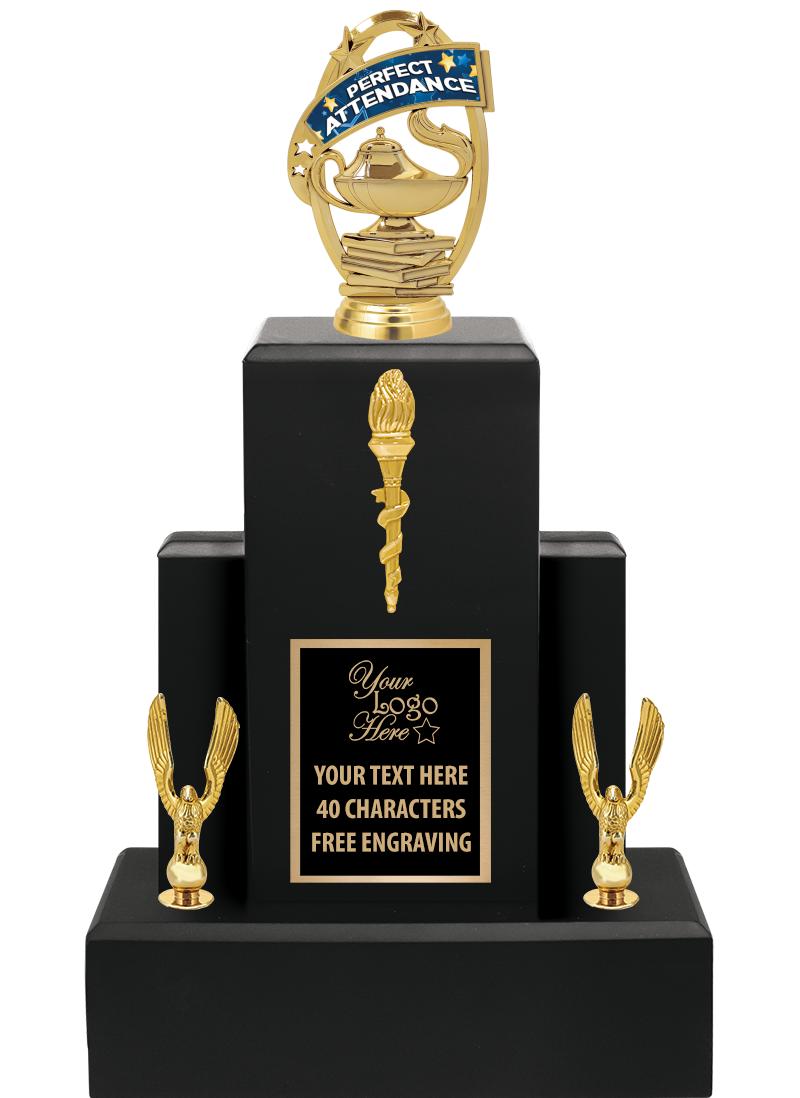 15.75" BLACK WOOD TROPHY