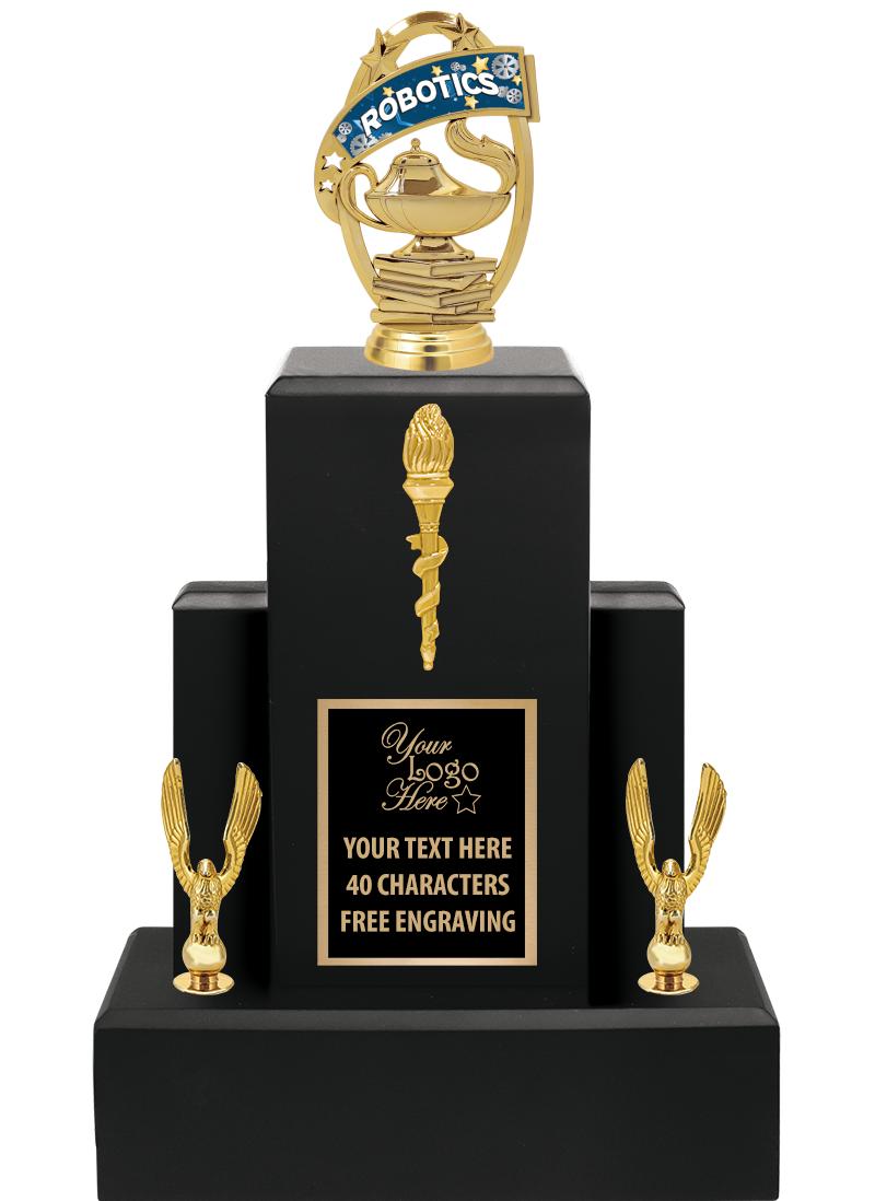 15.75" BLACK WOOD TROPHY