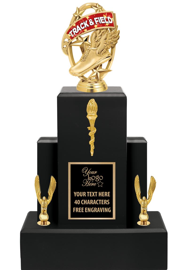 15.75" BLACK WOOD TROPHY