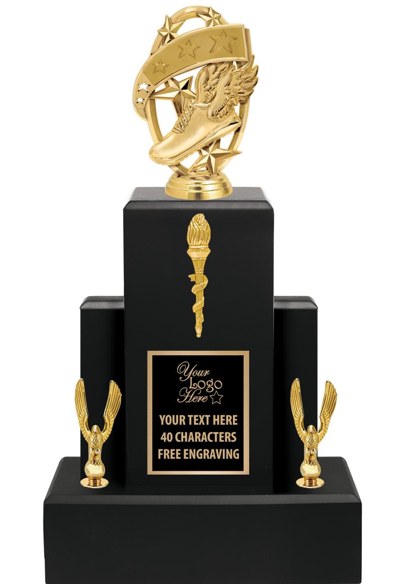 15.75" BLACK WOOD TROPHY