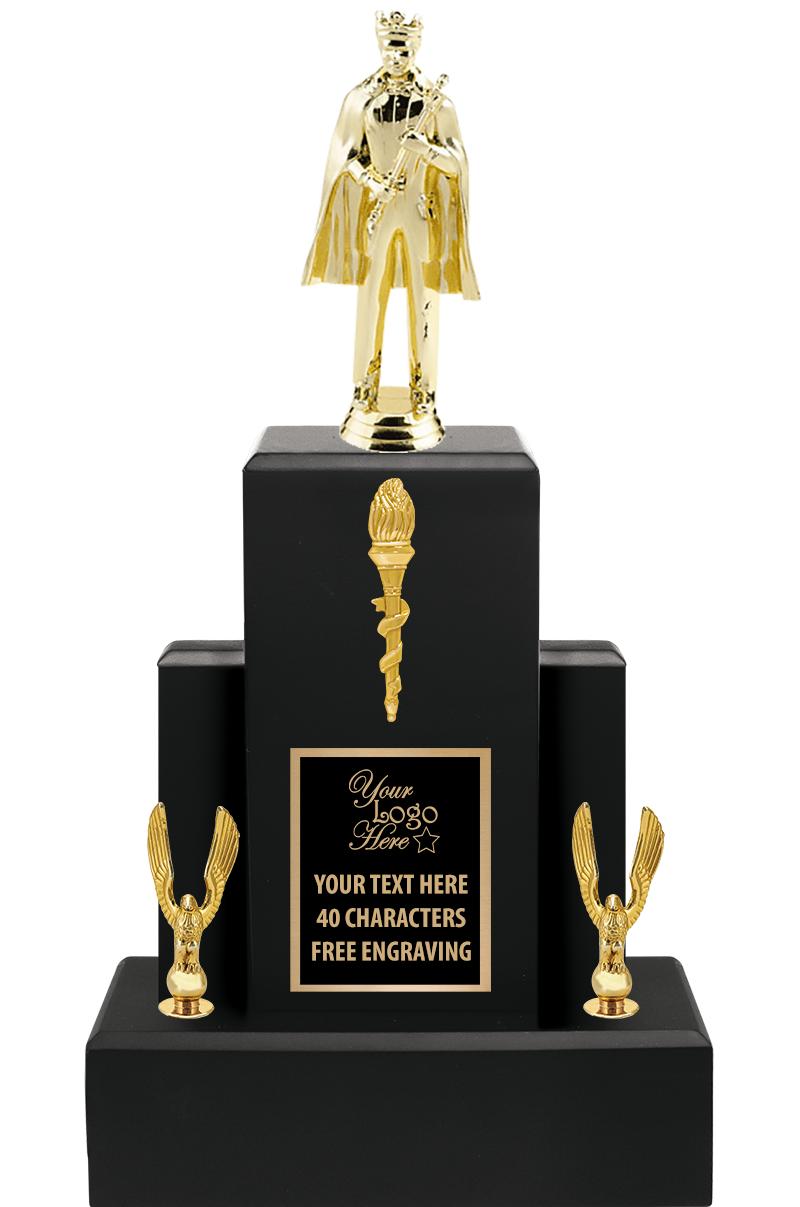 15.75" BLACK WOOD TROPHY