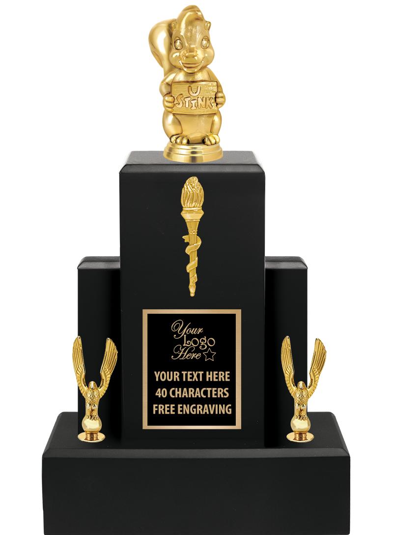 15.75" BLACK WOOD TROPHY