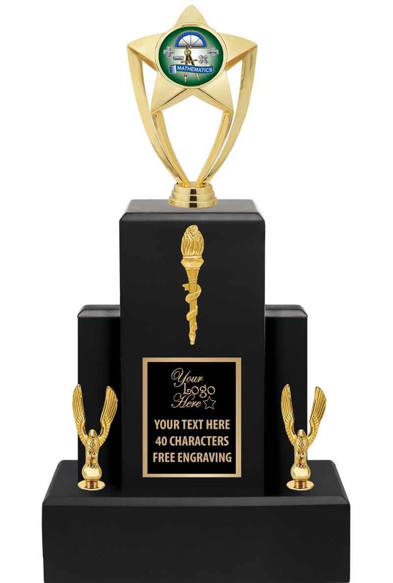 15.75" BLACK WOOD TROPHY