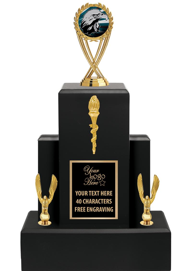 15.75" BLACK WOOD TROPHY