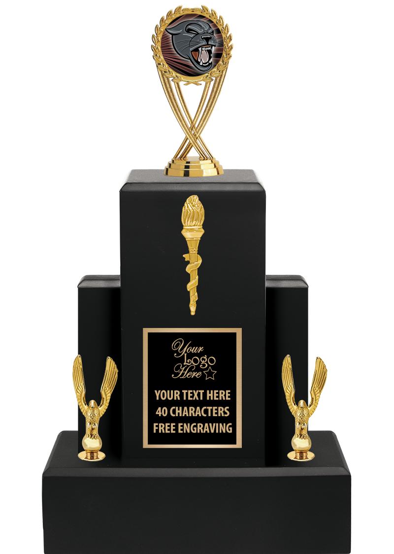 15.75" BLACK WOOD TROPHY