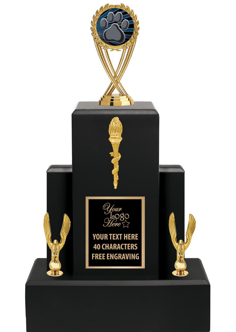 15.75" BLACK WOOD TROPHY