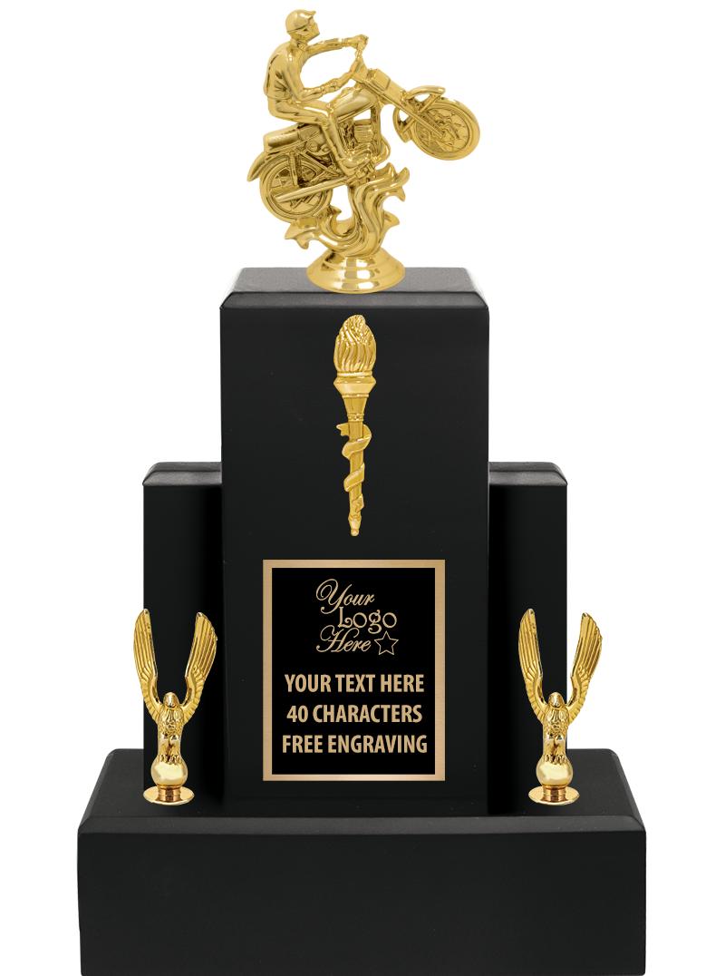 15.75" BLACK WOOD TROPHY