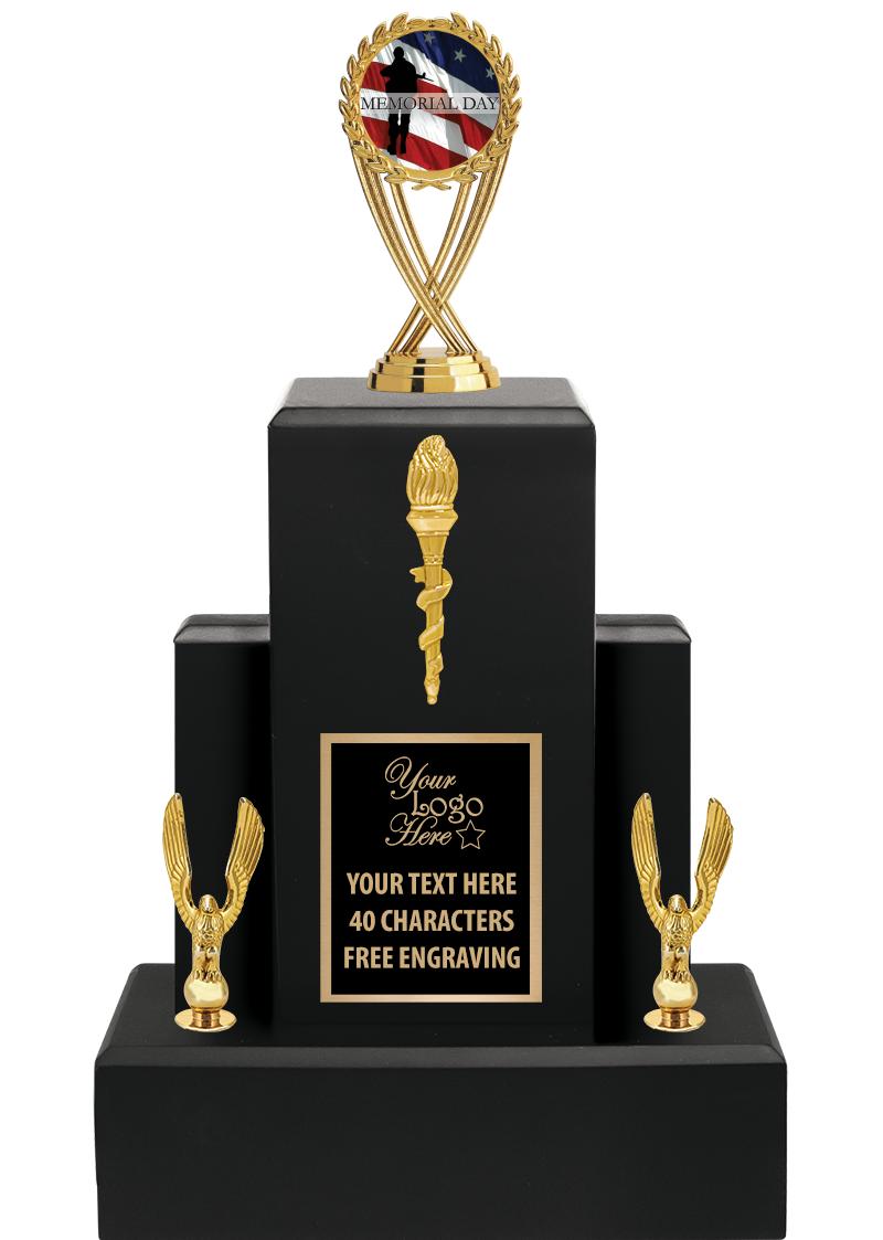 15.75" BLACK WOOD TROPHY